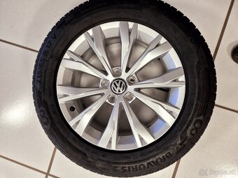 Predám origo. Alu disky VW Tiguan 5x112,R17 a letne pneu. - 2