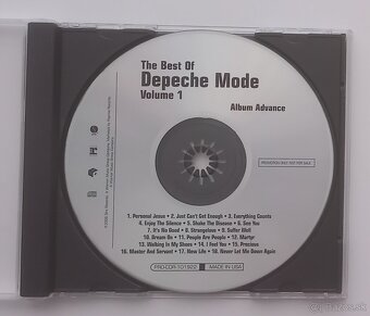 Depeche Mode US Advance CD Promo The Best Of Volume 1 - 2