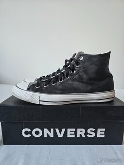 Kožené tenisky Converse CTAS hi black unisex, veľkosť 46,5 - 2