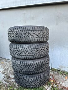 Plechové disky +Zimne pneu Dunlop 195/55 R16 5x120 - 2