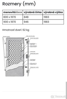 Dvere Masonite vchdové - 2