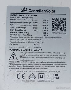 Solárne panely CanadianSolar - 2