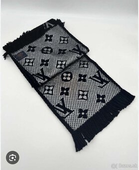 Šál Louis Vuitton - čierno-strieborný - 2