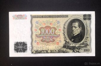 1000 korun 1934,pretisk SS,nadherny stav  Vzacna  - 2