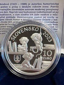 10 EUR Ag, Krista Bendová, proof, 2023 - 2