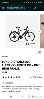 ELOPS LONG-DISTANCE 500 ELEKTRO BIKE VEĽKOSŤ L KOLESÁ 29 HYD - 2