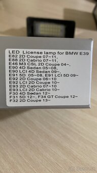 BMW Led osvetlenia ŠPZ e46 e39 e81 e87 e90 e91 e60 e70 f10 - 2