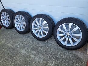 Alu disky wv 5x112 r17 zimná sada - 2