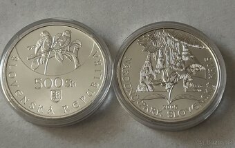 500 Sk Slovenský kras 2005 - strieborná minca bk - 2