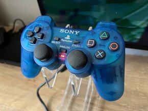 Playstation 1 Ocean Blue ovládač - 2