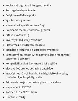 vaha digitalna kuchynska intelig. s bluetooth - 2