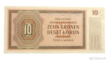 Protektorát - 10 korun - 1942 - vzácná perforace - 2