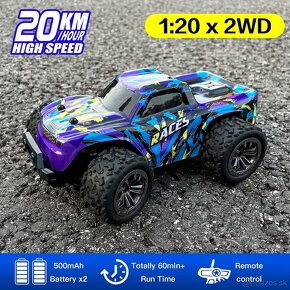 RC auto terénne 2,4GHz Rapid Monster / 2 batérie - 2