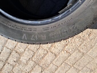 Predám letne pneumatiky 4ks 215/55r17 - 2