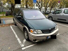 2001 Chevrolet Transsport zelený + 2002 čierny na diely - 2