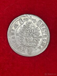 Strieborný 15 Grajciar - Leopold I 1678 B(Kremnica) - 2