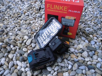 Flinke 57 ledova aku refrektor +1x 48V bateria+ nabijačka - 2