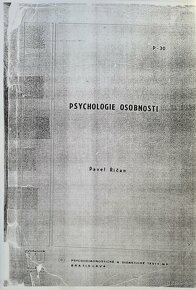 Psychologie osobnosti - Pavel Řičan - 2