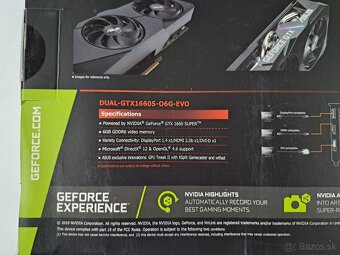 Asus GTX 1660 SUPER, nepoužívaná - 2