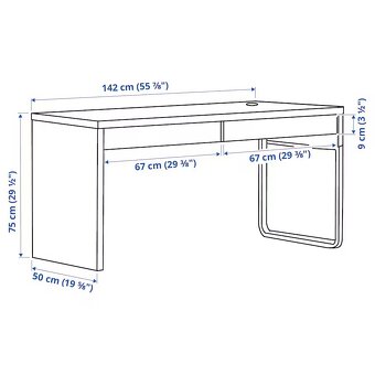 Predám písací stôl Ikea Micke - 2