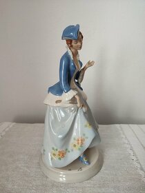 Royal dux Deutschland porcelánová soška dáma s bičíkom

 - 2