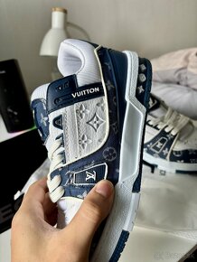 Louis Vuitton Tenisky Trainers blue denim - 2