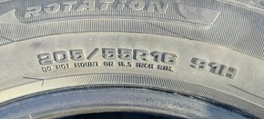 Predám 4 zimné pneumatiky 205/55 R16 91H Fulda - 2