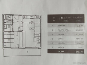 DROTÁRSKA 15- 2 izbový byt (novostavba) s balkónom - 2