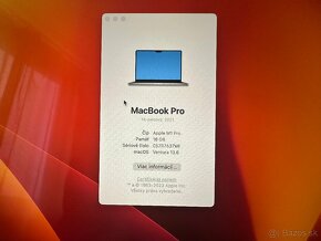 PREDAM/ VYMENIM MACBOOK PRO 14 M1 PRO 1TB / TOP STAV - 2