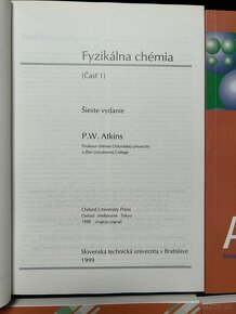 Predám vysokoškolsé učebnice fyzikálnej chémie v slovenčine - 2