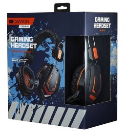 Headset Canyon Fobos GH-3A (CND-SGHS3A) čierny/oranžový - 2