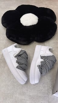 Nike Air Force 1 White - Double Laced - "Lanvin" Laces - 2