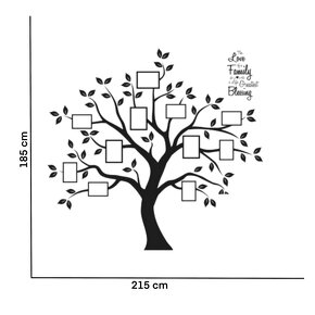 Nálepka na stenu -strom s fotkami - 2