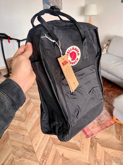 Kanken Fjallraven batoh čierny, 16 litrový - 2