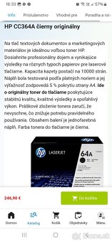 Toner do tlačiarne HP laserjet CC364A - 2