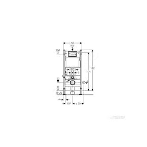 Geberit Duofix Basic pre závesné WC, so splachovacou nádržko - 2