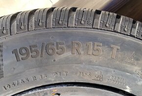 Predám zimné pneumatiky 195/65 R15 T - 2