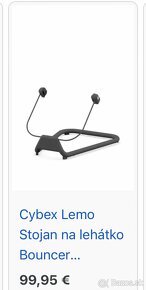 Cybex lemo bouncer stojan - cierny - 2