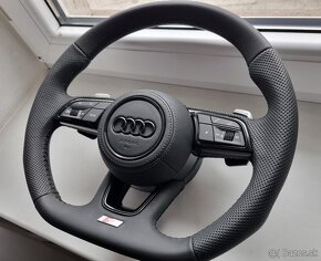 Audi NOVY skoseny volant  komplet padla F1 a airbag - 2