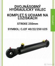 Predám hydr. valec 40x22x250 - 2