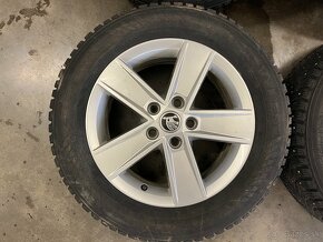 Disky ŠKODA R16 5x112 + Zimné pneumatiky 205/60 R16 - 2