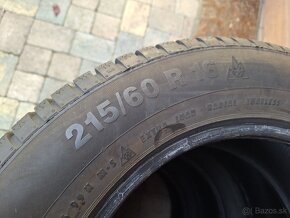 Predám 4ks zimných pneumatík Continental 215/60 r16 - 2