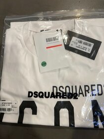 Tričko Dsquared2 ICON bílé vel. L a XL - 2