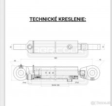 Predám hydr. valec 80x45x320 - 2