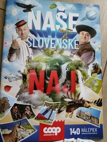 Naše slovenské naj Coop + komplet 140 nálepiek - 2