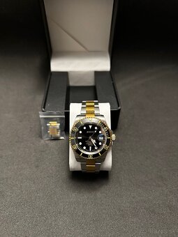 Seiko mod Submariner Two Tone Black - 2