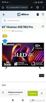 Qled Hisense65 E7NQ PRO - 2