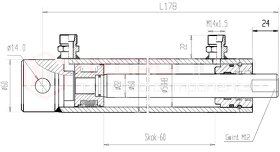 Predam hydr. valec 40x22x60 - 2