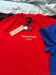 4x tommy hilfiger tricko XL pocet 4 modre a cervene - 2