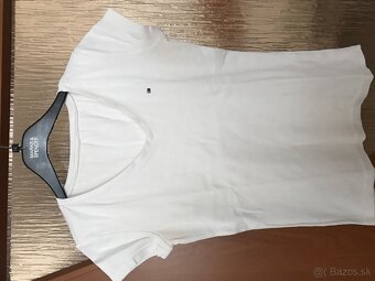 TOMMY HILFIGER originál white damske tricko S/M - 2